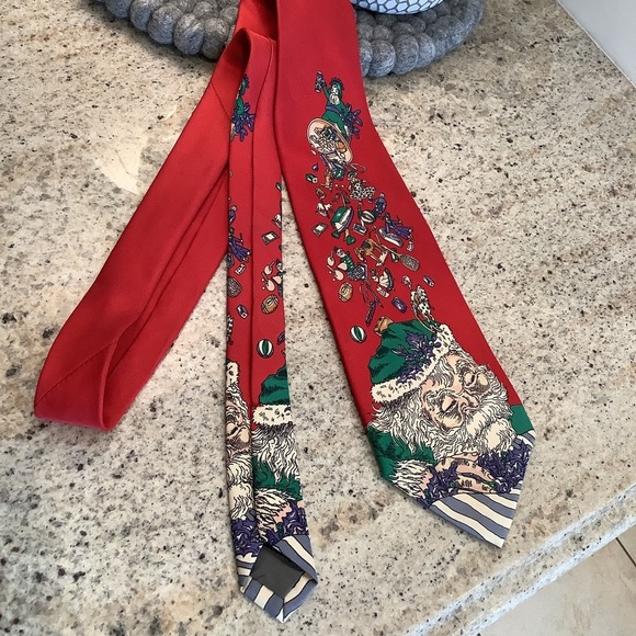 Silk Tie Santa Christmas by Robert Talbott for Nordstrom - Picture 5 of 7